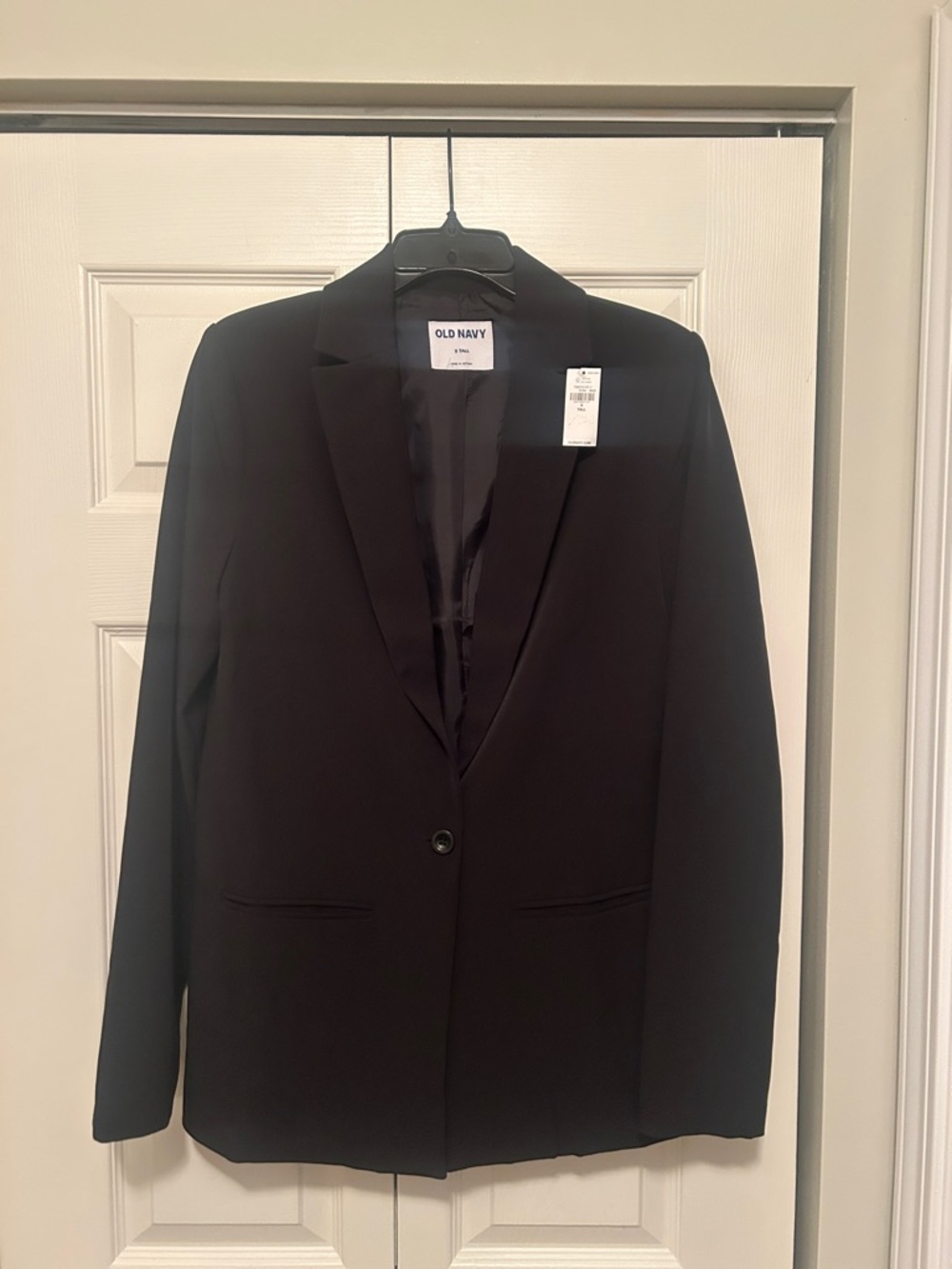 Old Navy Black Single-Button Notch Lapel Blazer